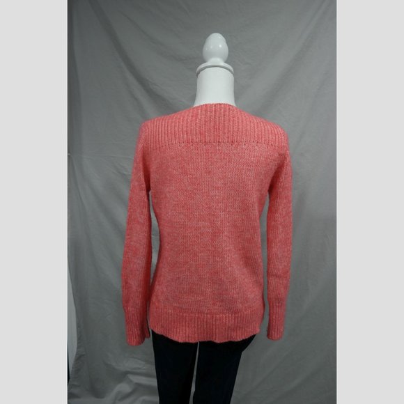 Loft Small Coral High Neck Knit Sweater - Picture 5 of 6